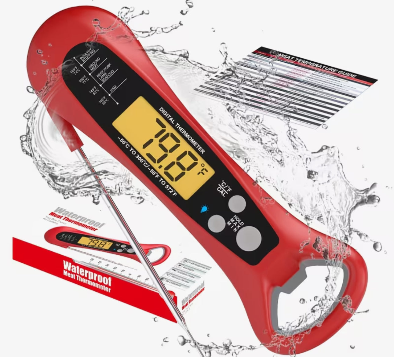 Waterproof Digital Meat Thermometer