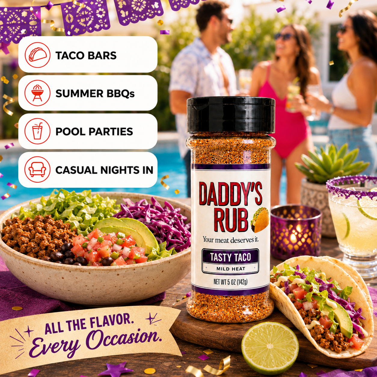 Daddy's Rub - Tasty Taco Seasoning