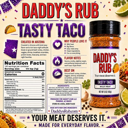 Daddy's Rub - Tasty Taco Seasoning