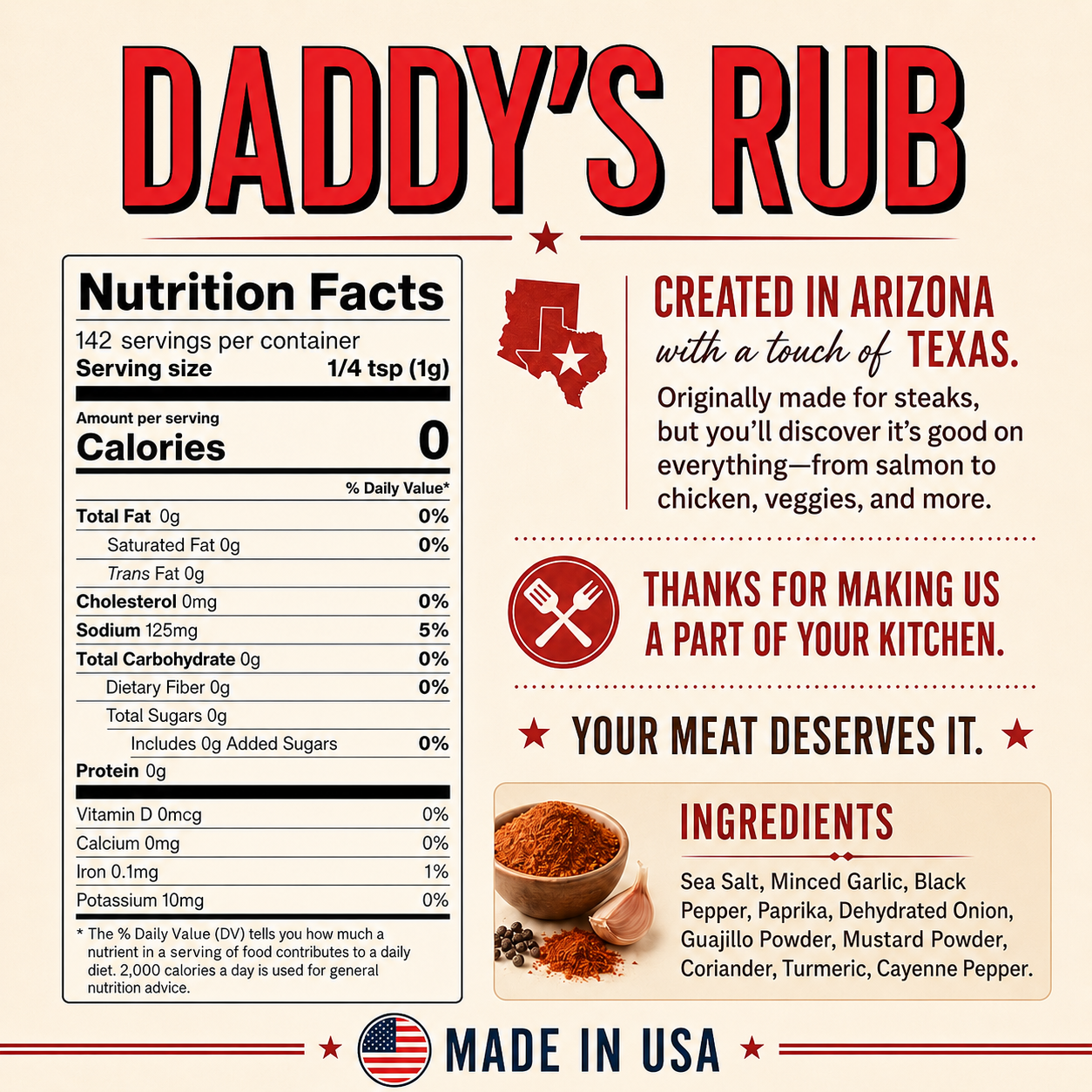 Daddy's Rub - Original All-Purpose Seasoning