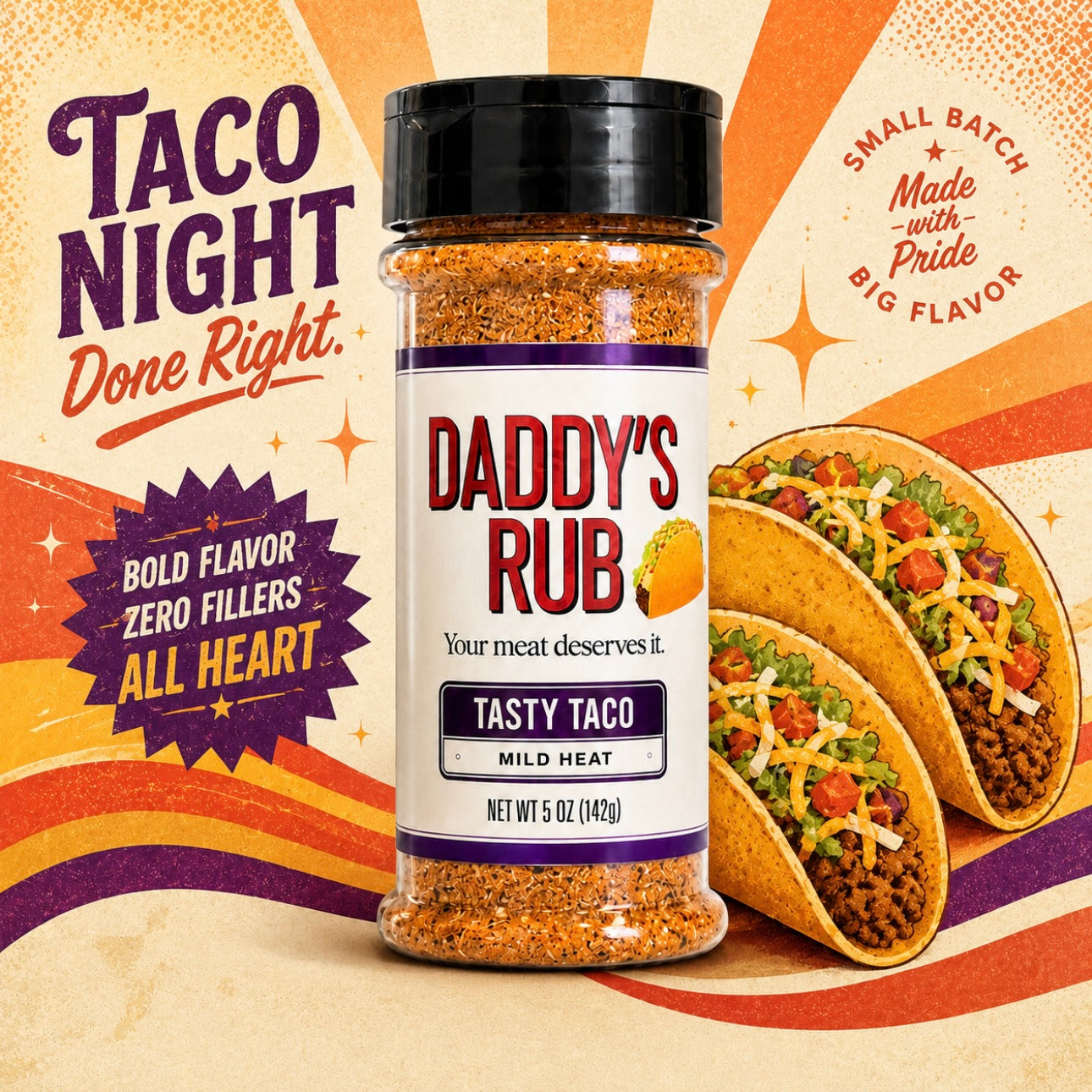 Daddy's Rub - Tasty Taco Seasoning